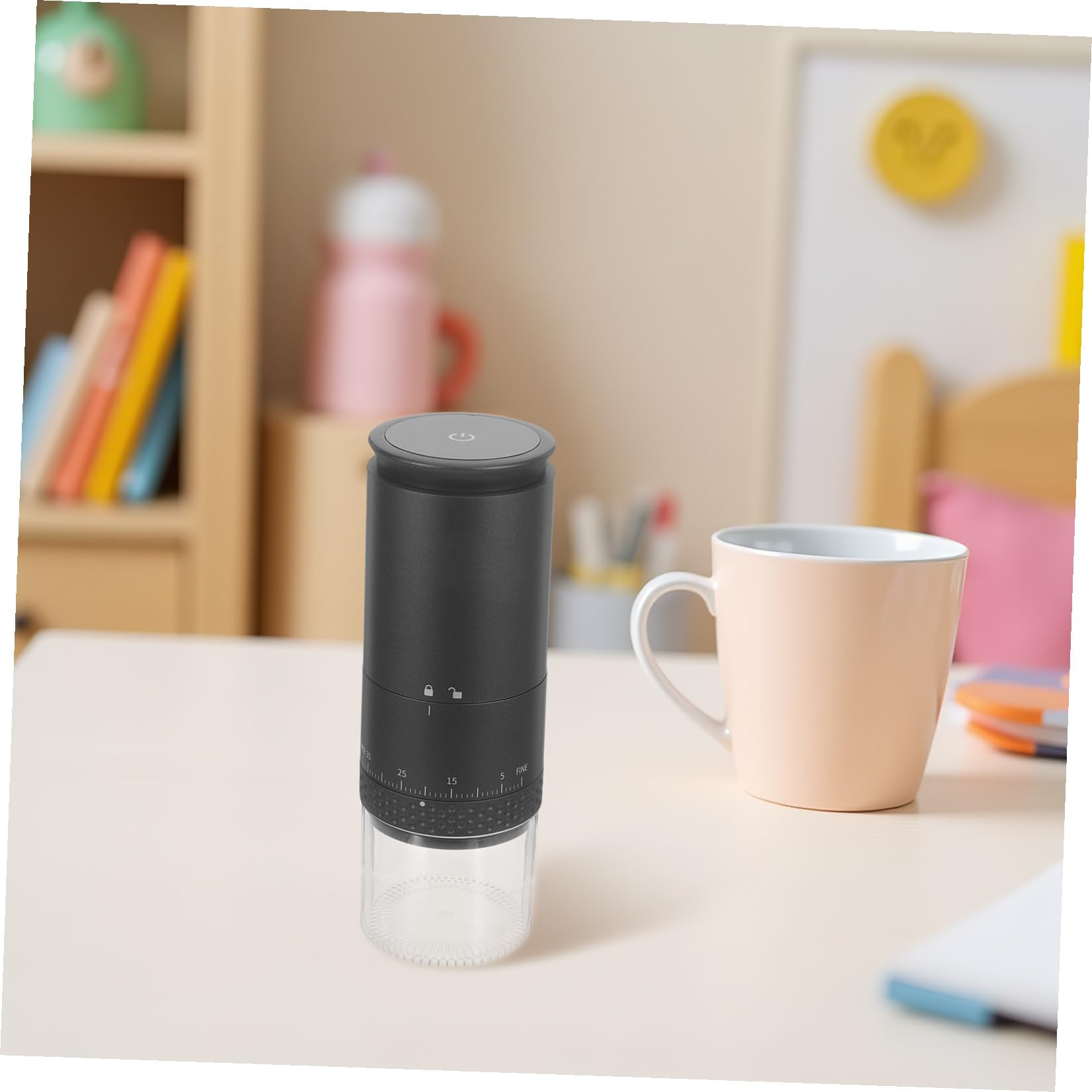 Healifty Molinillo de Café y Funcionamiento Silencioso Portátil Eléctrico con Capacidad de 50g para Uso en Cocina y Hogar