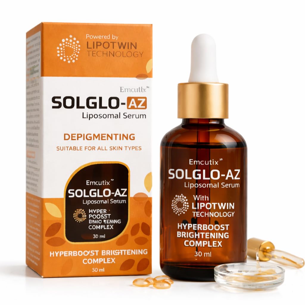 Solglo-AZ Liposomal Serum | Depigmenting & Brightening Face Serum | Powered by Lipotwin Technology | Hyperboost Brightening Complex | For All Skin Types | 30 ml by Scientifique-image-2