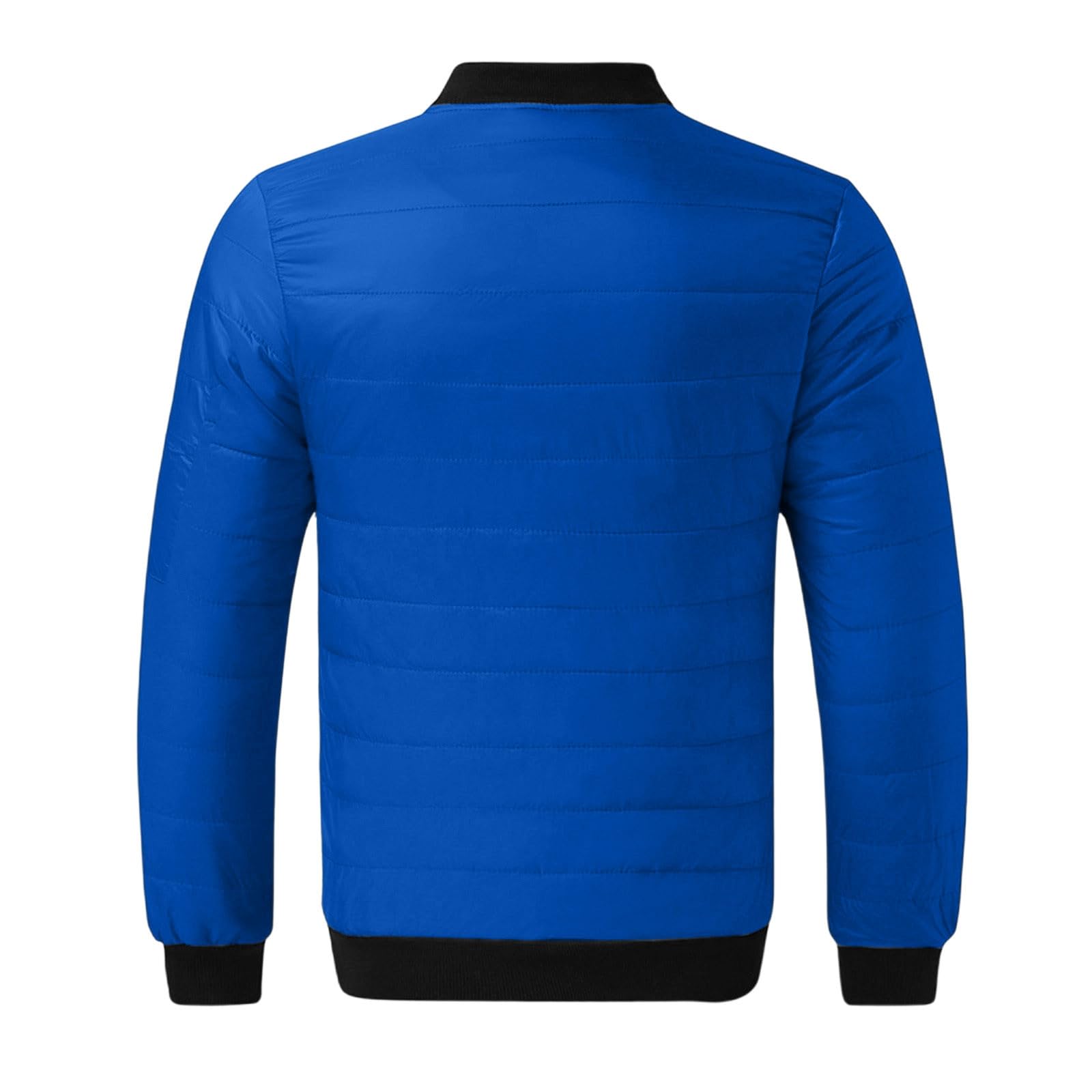 Générique Veste Homme Doudoune Legere Zippée sans Capuche Manteau Hiver Chaud Blouson Automne Grande Taille Vestes Décontractée Légère et Résistante Manches Longues Uni avec Poches Classique Jacket
