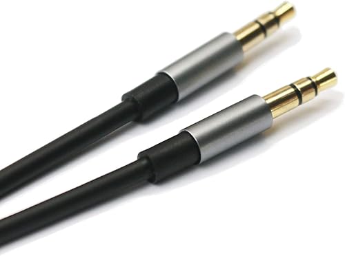 Miniatura 3 de Cable de repuesto compatible con auriculares Sony MDR-XB950BT, MDR-10R, MDR-10RC, MDR-10RBT, MDR-NC50, MDR-NC200D, color negro, 4.5 pies