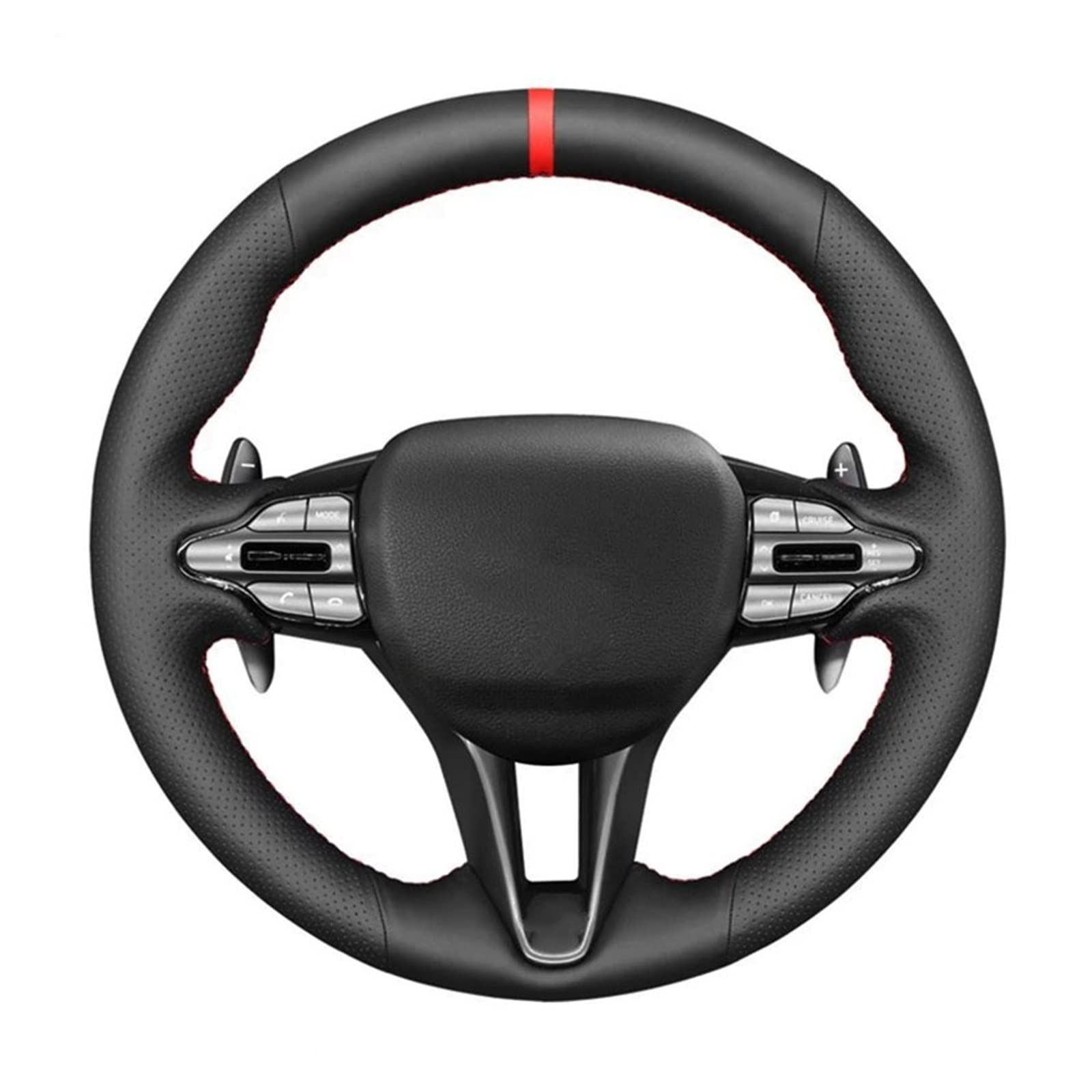 ROGNEE ricambi Auto Accessori Auto Coprivolante per Auto in Pelle Microfibra per Hyundai per II I30 III 2018-2022 (Color : Blu
