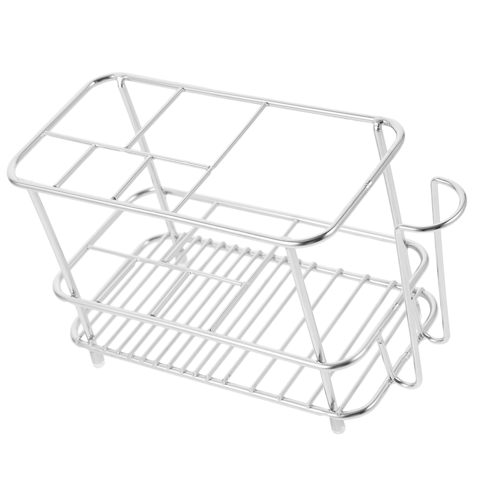 MAGICLULU 5St zahnbürstenhalter aus Edelstahl SLS automatisch Zahnpasta Stand rasierhobel Halter Makeup Brush Holder Zahnbürstenhalter aus Metall Badezimmerzubehör Rostfreier Stahl Silver