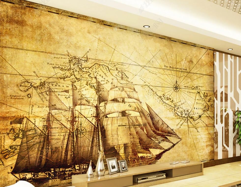Papier peint intissé pour chambre et salon style voyage mondial - 2