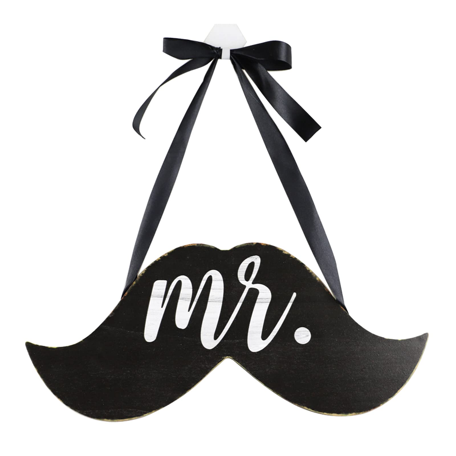 Buxuaaaa Desktop Wooden Craft Hanging Ornament Mr and Mrs Signs for Wedding Decorations Christmas Tree Decor Wedding Decorations Husband Wife Christmas Ornaments