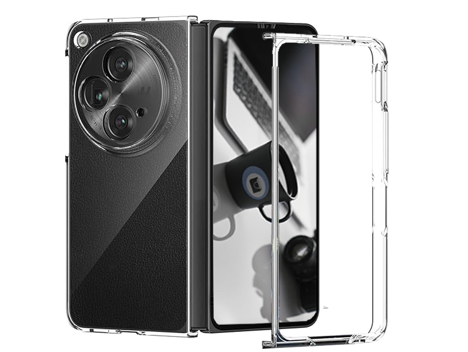 ORRINKART Transparent Cover for Oneplus Open Foldable Phone 2023 Model Hard PC Case (B0CNLZN5JN) Amazon Price History, Amazon Price Tracker