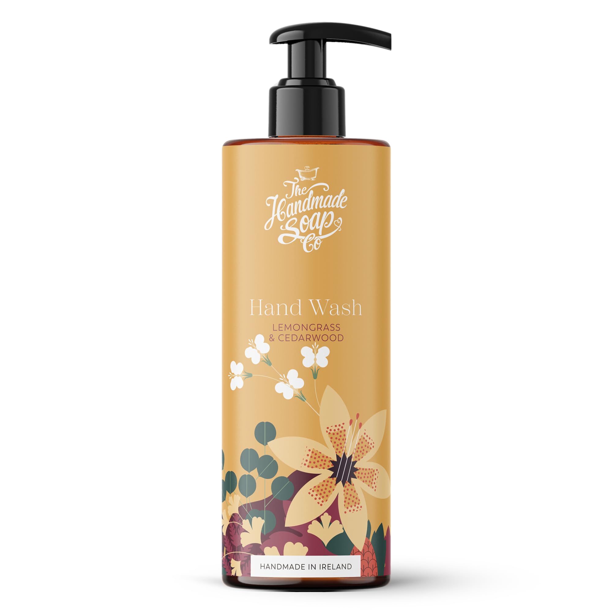 The Handmade Soap Company Hand Wash, Lemongrass & Cedarwood Liquid Hand Soap, Natural & Moisturizing, Cruelty Free & Vegan, 8.5fl oz