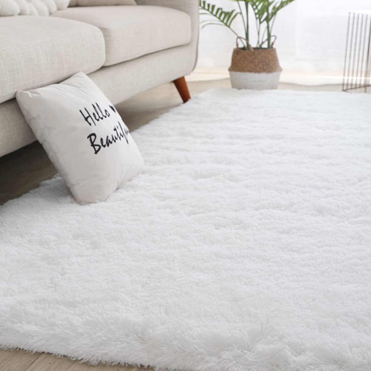 Amazon｜[KMBIGNK] 絨毯 シャギーラグ カーペット はくしょく 北欧