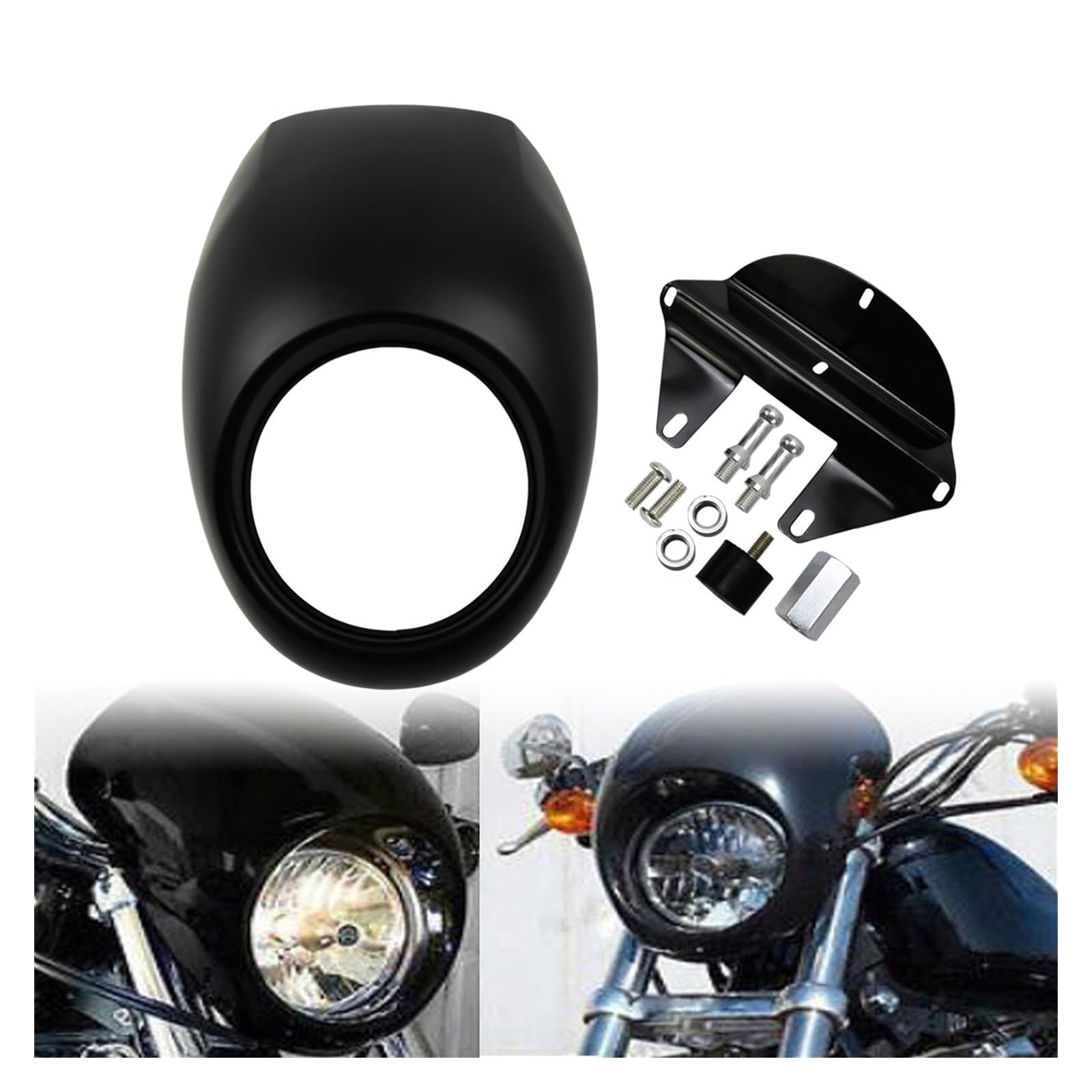 Rot Lampenmaske Scheinwerfer Verkleidung Für Harley Sportster
