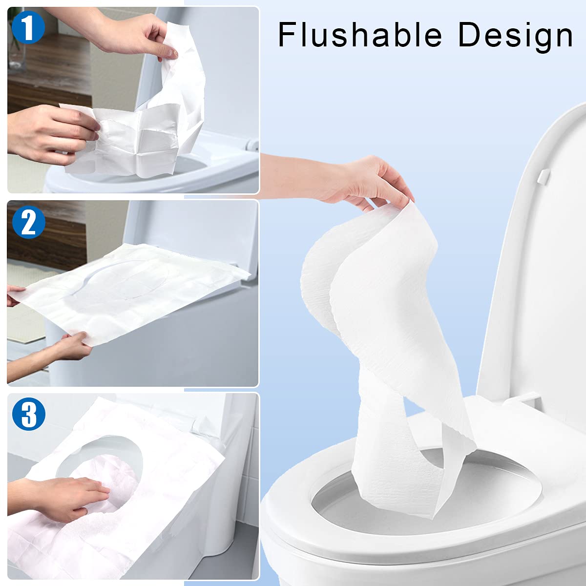 Clm Funda De Inodoro Desechable, Gruesa E Impermeable. | Meses Sin Interés
