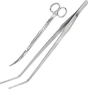 Aquascape Tweezers Scissors Curved Tool
