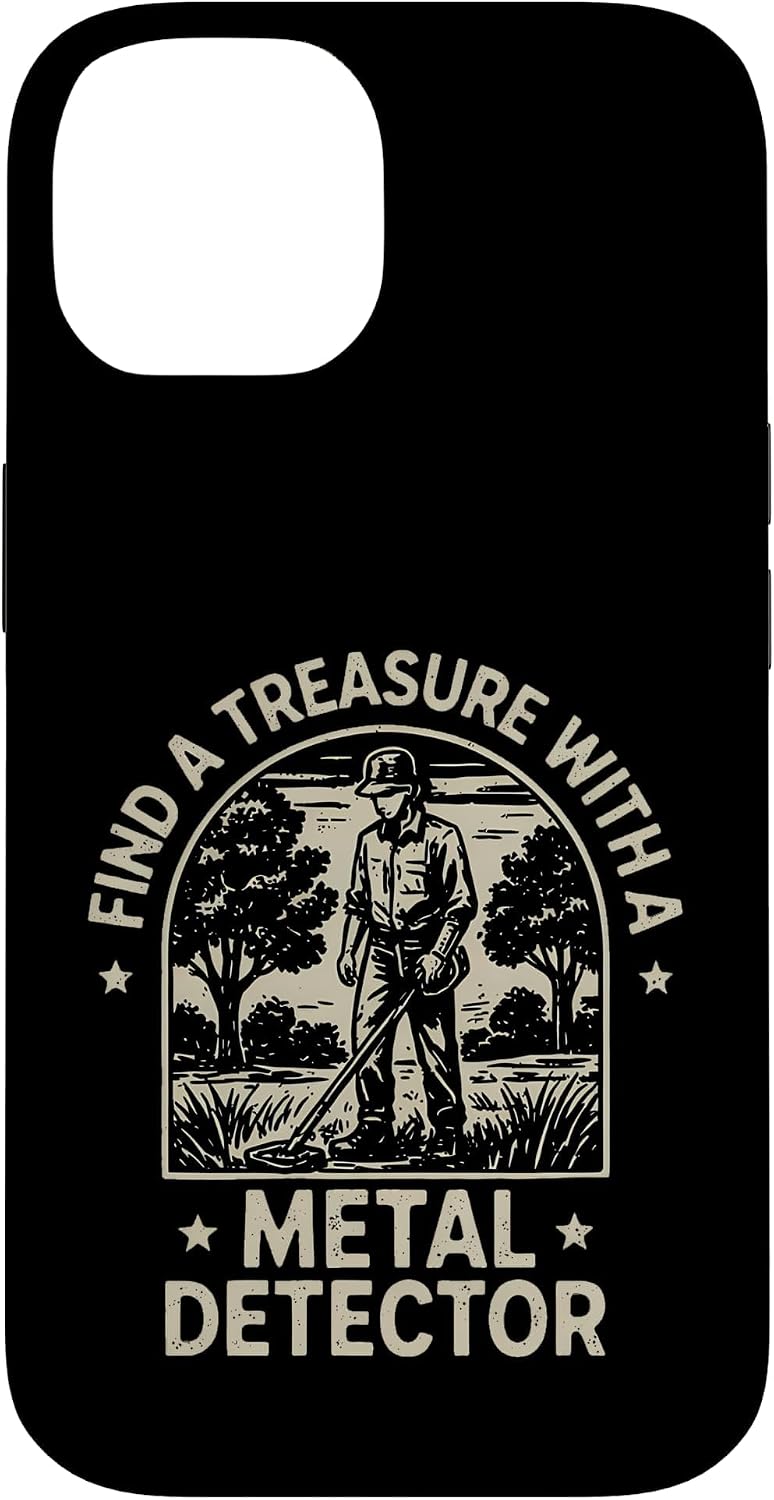 Funny Saying Find Treasure with Metal Detector Case for iPhone 15 Pro image 4