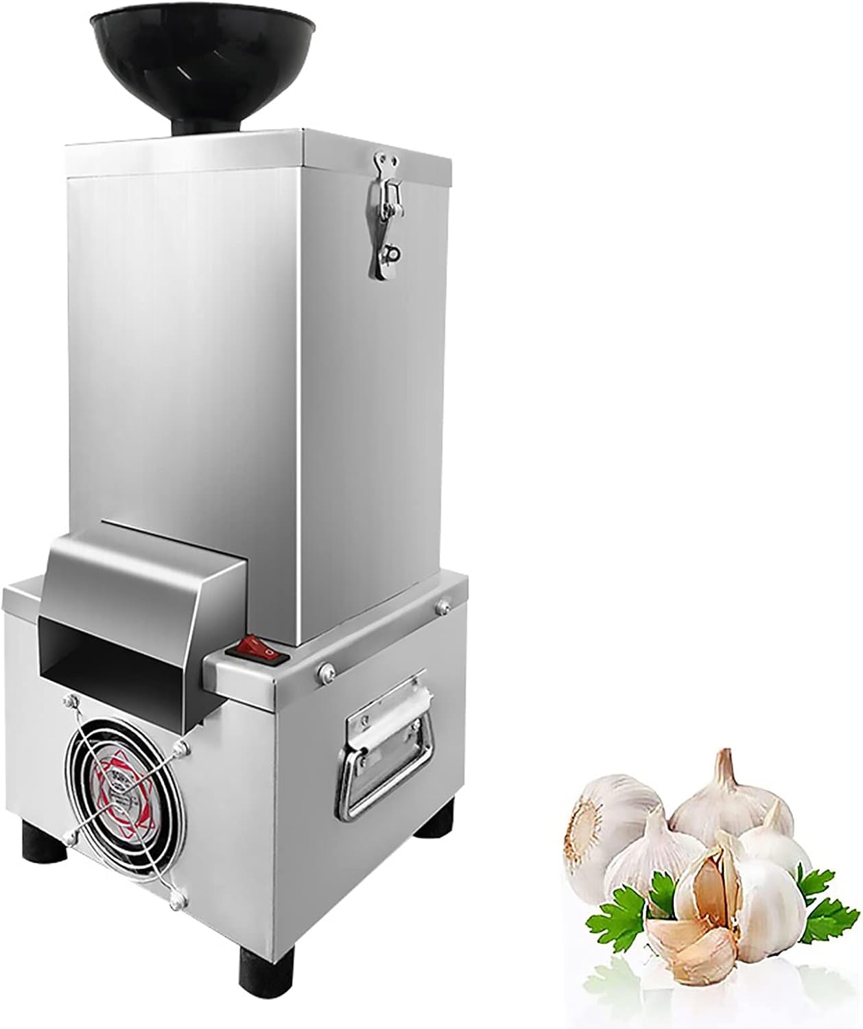 Stainless Steel Commercial Garlic Peeler with Large Radiator, Removable for Cleaning, Easy to Use and 25kg/Hour High Efficiency, for Restaurants,Hotels