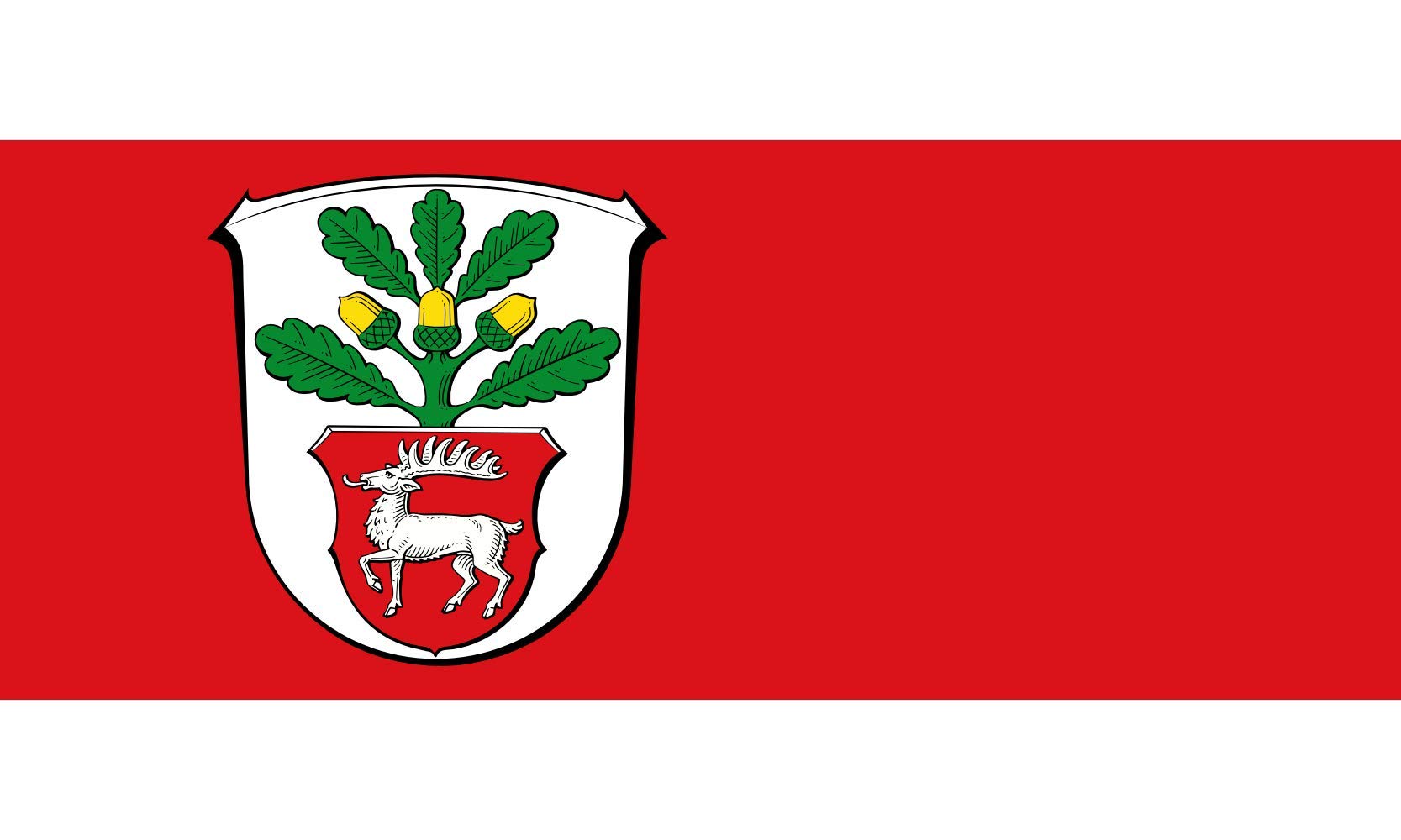 Drapeau Dreieich grand format pour décoration extérieure et fêtes locales