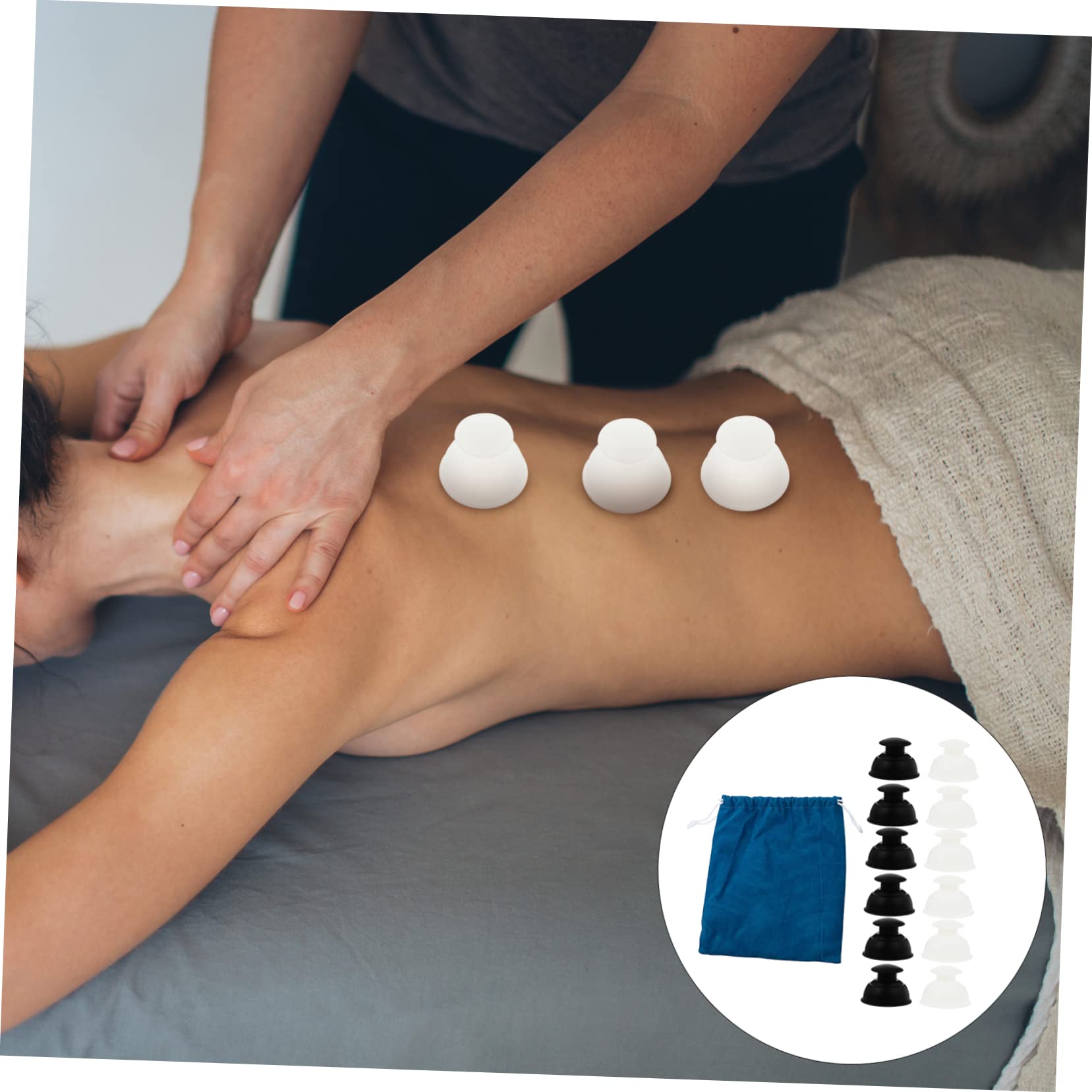 Beaupretty Ventouses En Silicone Pour La Maison Lot De 12 Pièces Ergonomiques Pour Le Les Épaules Le Cou Et Les Coudes Pour Les Soins Personnels