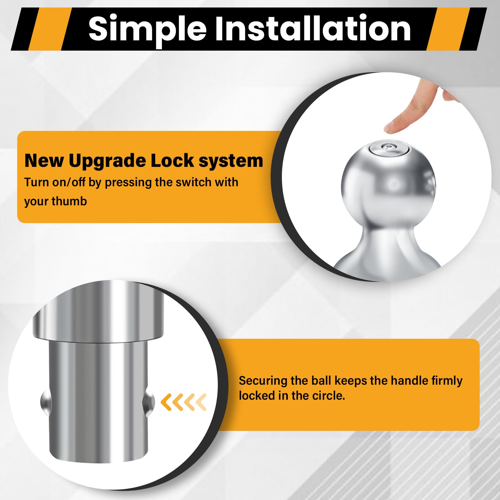 Onsski Schwanenhals Anhängerkupplung 60692 - Für Ford F250, Chevrolet & Ram