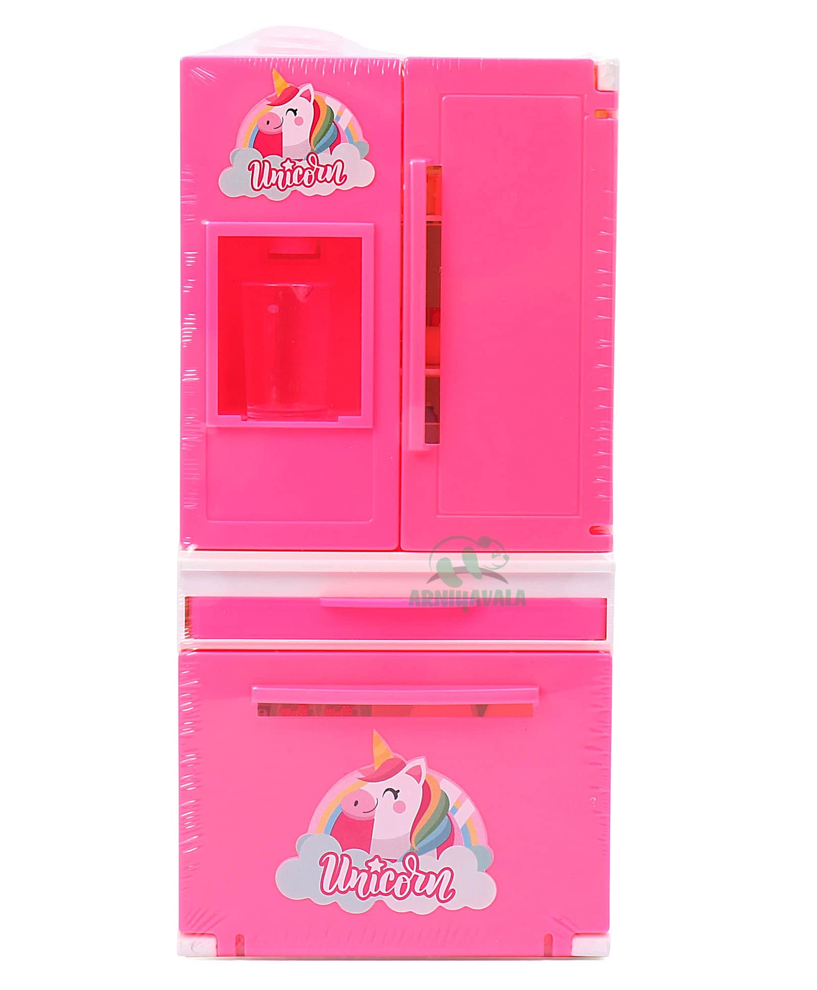 ARNIYAVALA Unicorn Fridge Double Door Plastic Miniature Role Play Refrigerator with Working Water Dispenser (Non Battery) for Kids 3+ Years (B0B6PP8YCX) Amazon Price History, Amazon Price Tracker
