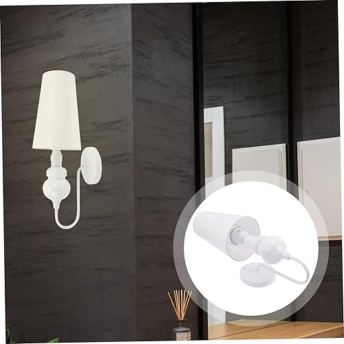 Miniatura 6 de OSALADI Baño fregadero iluminación 2pcs lámpara de pared regulable blanco exterior luces de pared metal metal noche luz