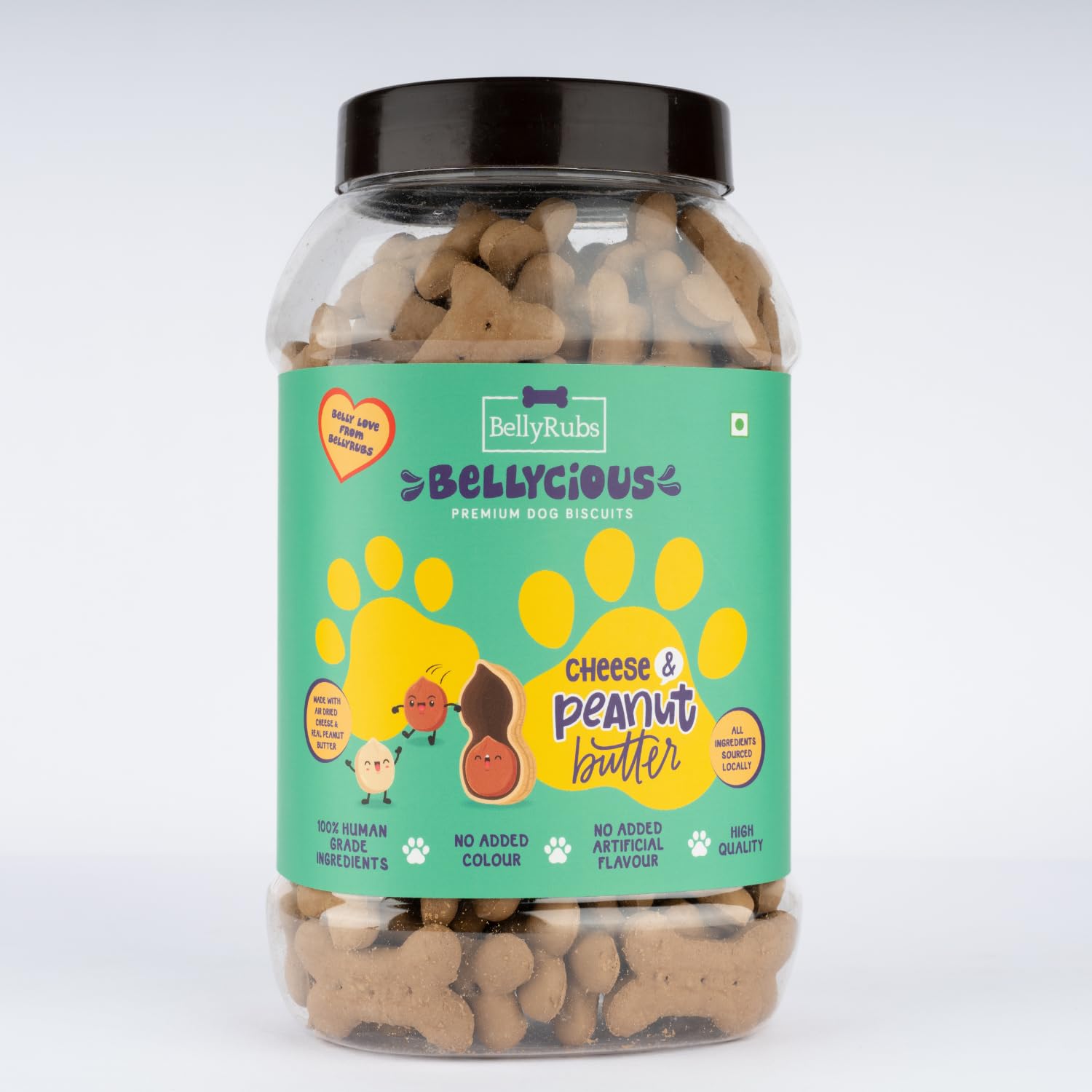 BellyRubs Bellycious Cheese & Peanut Butter Dog Biscuits - 400g Human Grade Ingredients - Made with Real Cheese & Peanut Butter Dog Treats - All Breed Sizes Dog Food for Snack & Training (B0D2X8BB3Y) Amazon Price History, Amazon Price Tracker