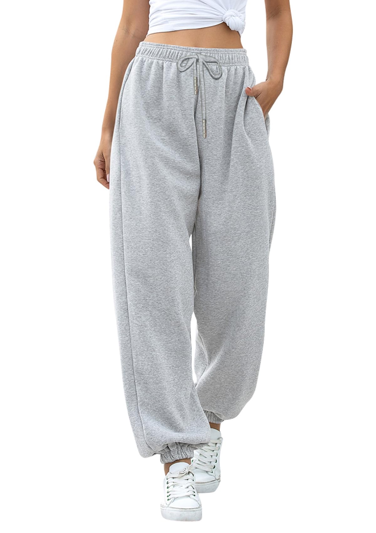 Cinch Bottom Sweatpants for Women with Pockets