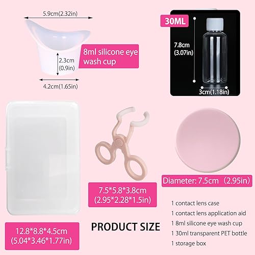 Miniatura 7 de Herramienta aplicadora de lentes de contacto, lentes de contacto de color, abridor de ojos portátil para facilitar la aplicaciónextracción de lentes