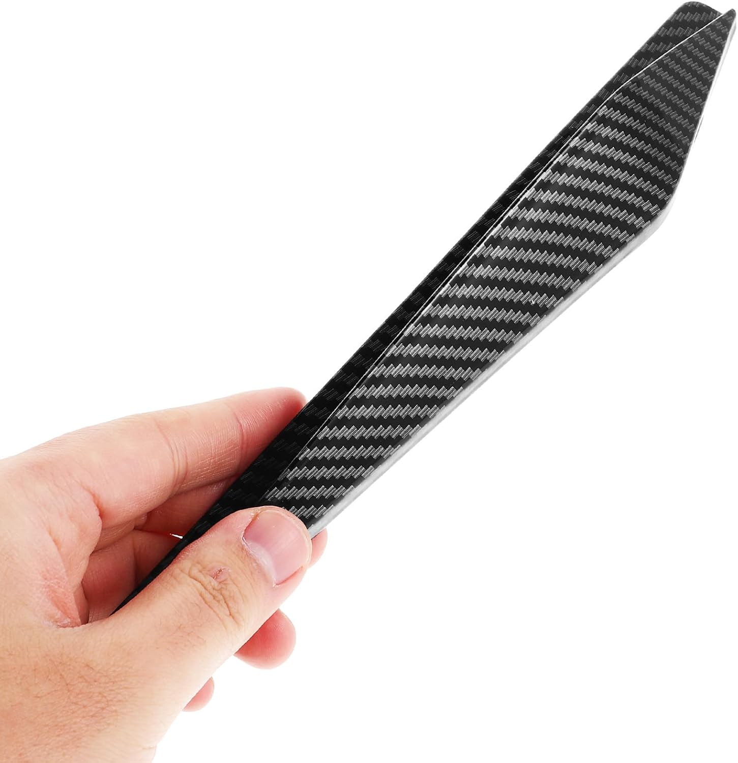 GANAZONO Carbon Fiber Wheel Eyebrow Protector Trim Cover Complete Coverage and Enhanced Protection 4pcs Sleek Black Design, Automotive Exterior Accessory for Cars for Vehicle Wheel Rim