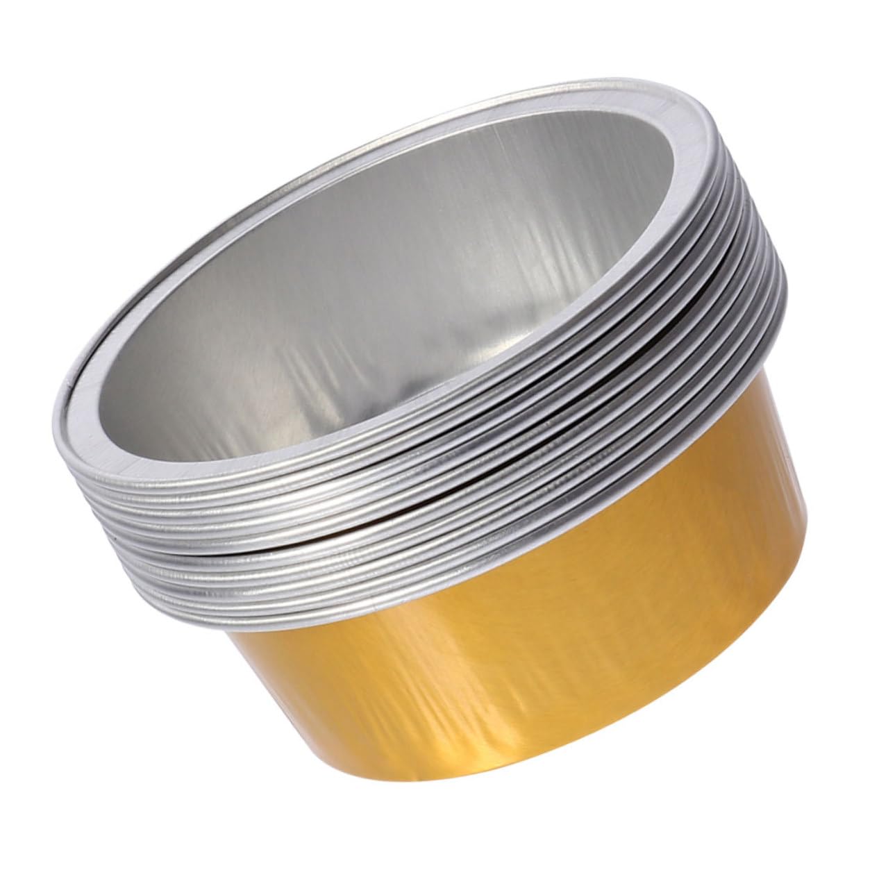 WOONEKY 25pcs Aluminum Foil Wax Melting Bowls for Home Waxing Hair Removal Accessory for Body Face and Underarms Wax Container Beans