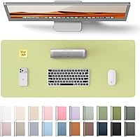 Vista 125 de YSAGi Almohadilla de piel protectora para escritorio, gran alfombrilla de ratón, alfombrilla de escritorio de piel sintética antideslizante