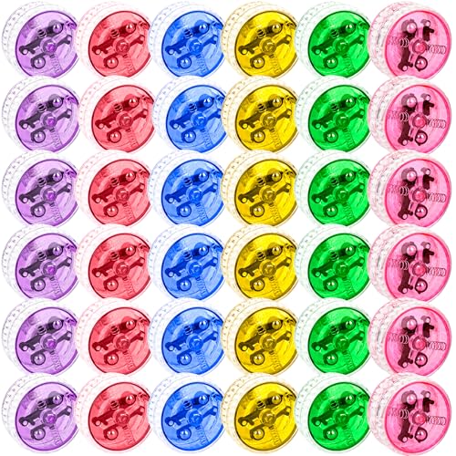 36 Pack Led Light up Yo Yo Bulk Light up Responsive Ball Colorful Beginner Yo Yo Ball for Kids Birthday Party Goodie Bag Fillers Classroom Rewards, 6 Colors