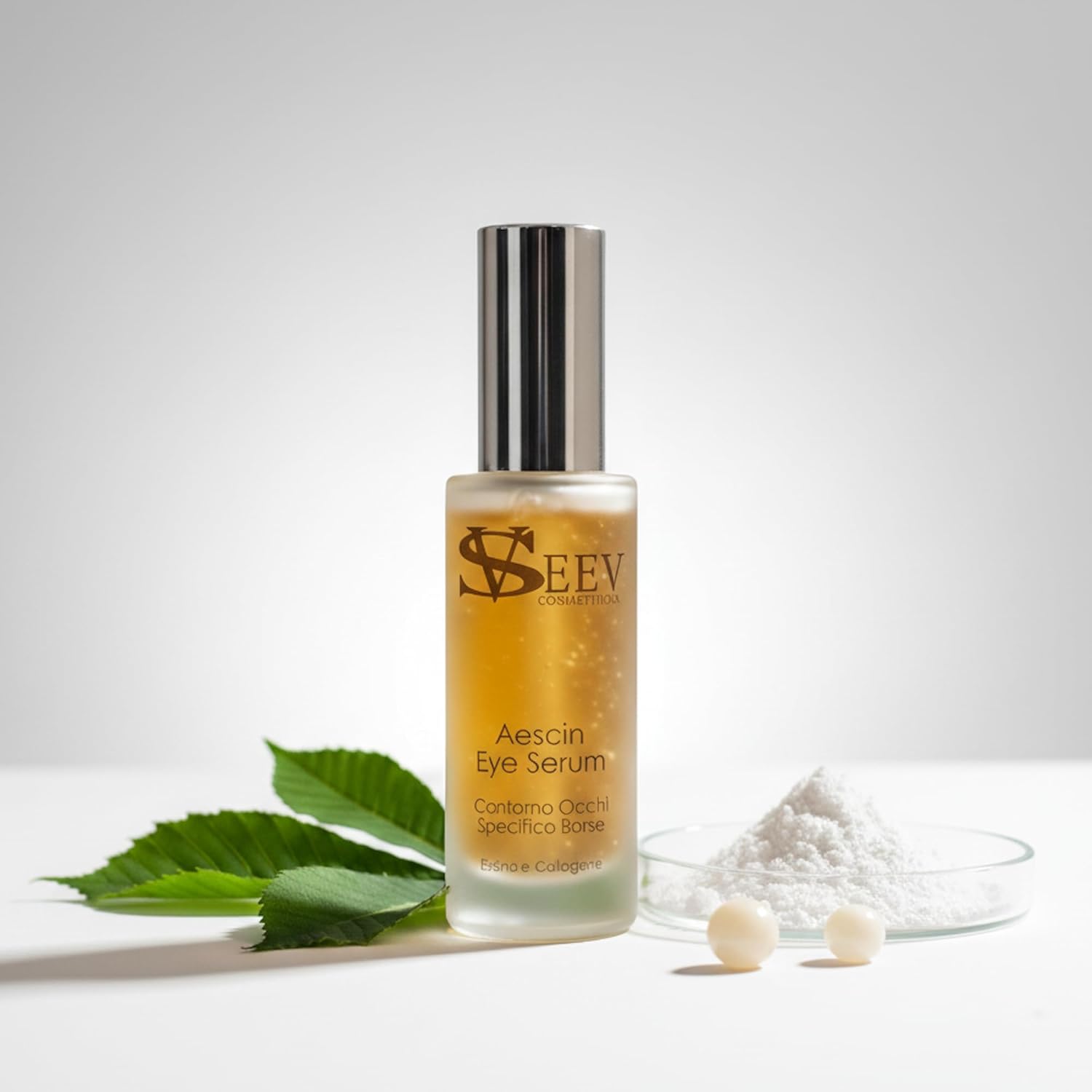 Eye Contour Serum – Anti-Puffiness & Dark Circle Treatment with Aescin, Collagen & Elastin | Brightening, Firming for Tired Eyes – Hydrating Under Eye Serum 30ml