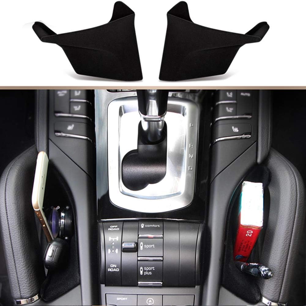 ITrims for Porsche Cayenne 2011-2018 Car Accessories Interior Car Center Console Seat Side Storage Box Holder Organizer 2PCS (Black) image 4