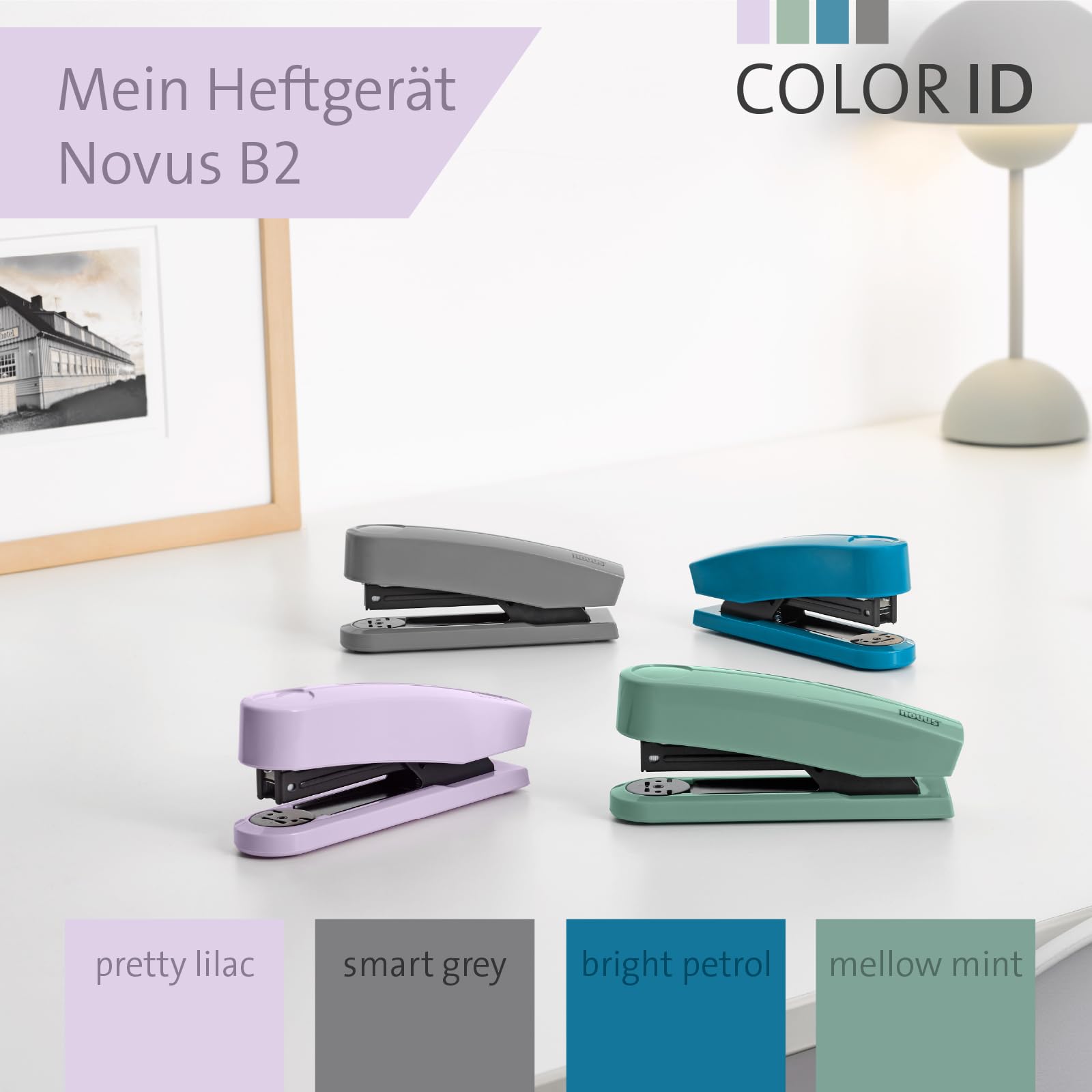 NOVUS B2 Color ID 2.0 Stapler (25 Sheets Stapling Capacity, Top Loading Mechanism, Metal Device with Plastic Sheath - Image 2