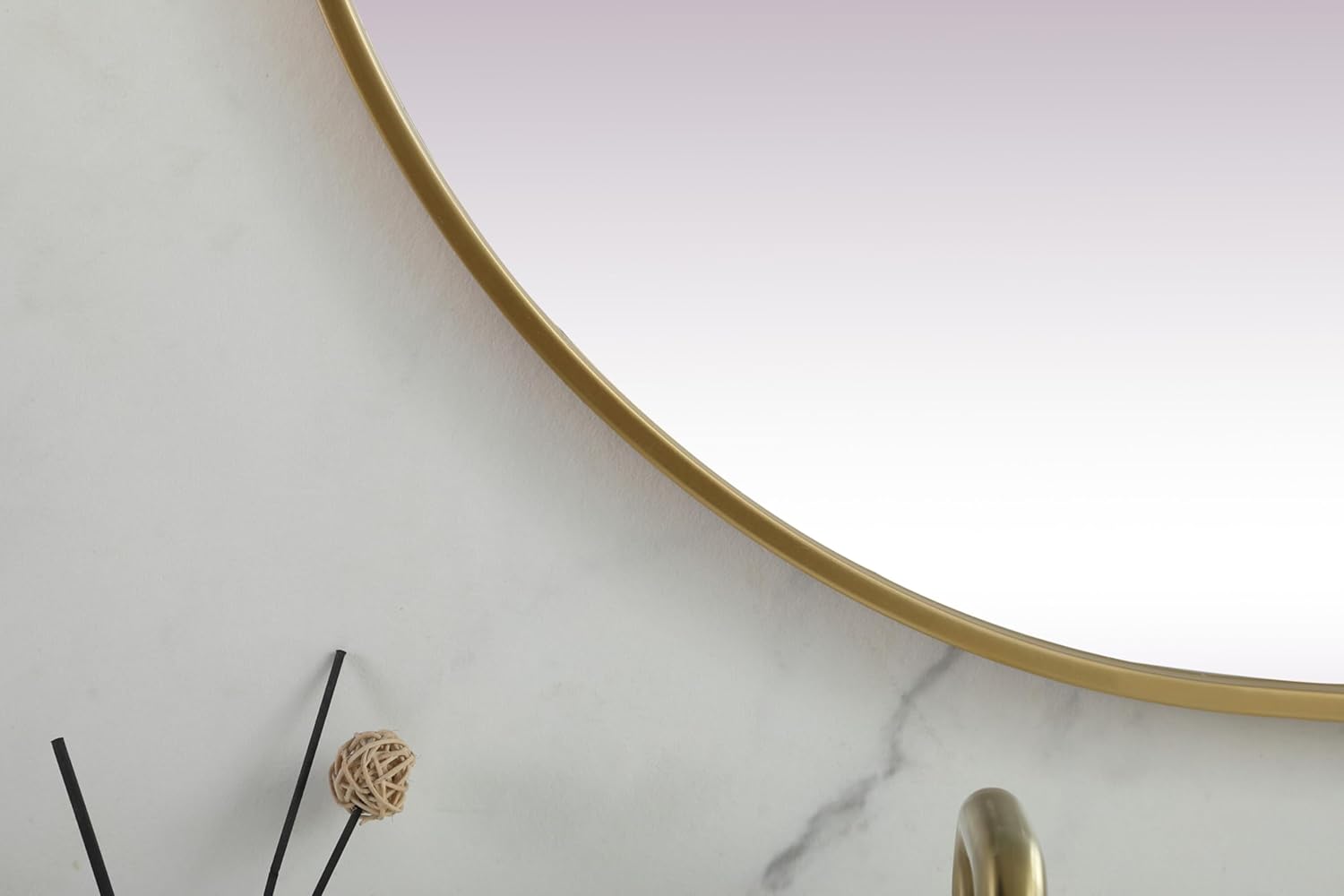 Metal Frame Oval Mirror 30X60 Inch in Black, 843898