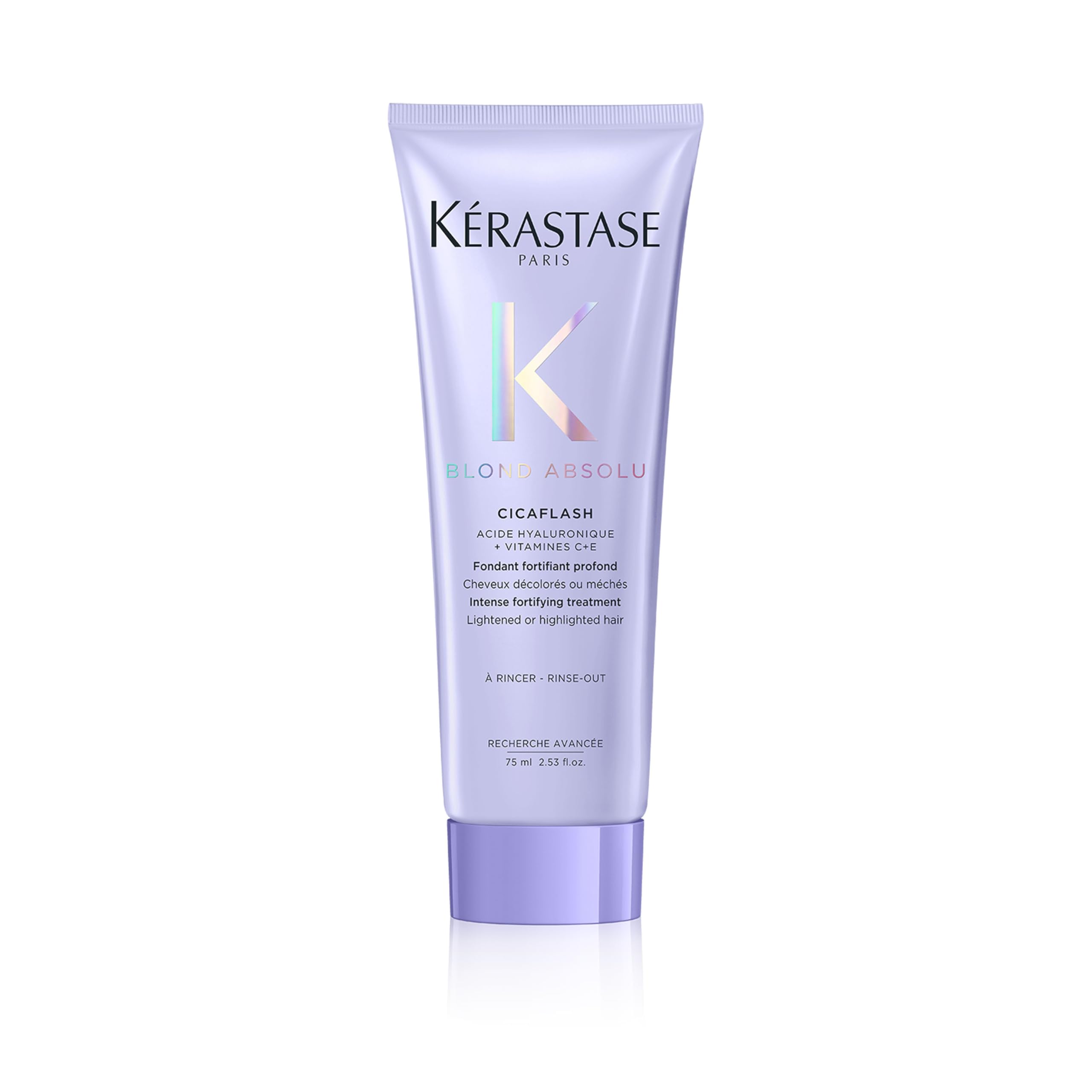 Kérastase Blond Absolu Cicaflash, Deep Fortifying Conditioner for All Types of Blonde Hair, with Hyaluronic Acid for Intense Nourishment and Shine, 75ml