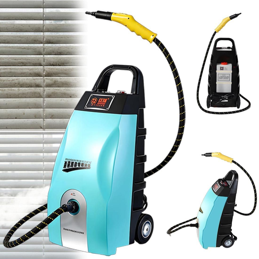 Vaporizador Comercial para Detailing De Automóviles Y Hogar,Elimina Grasa De Cocinas,Juntas De Azulejos,Manchas De Alfombras,Suciedad De Tapicerías,Salpicadero Y Motor del Coche Blue