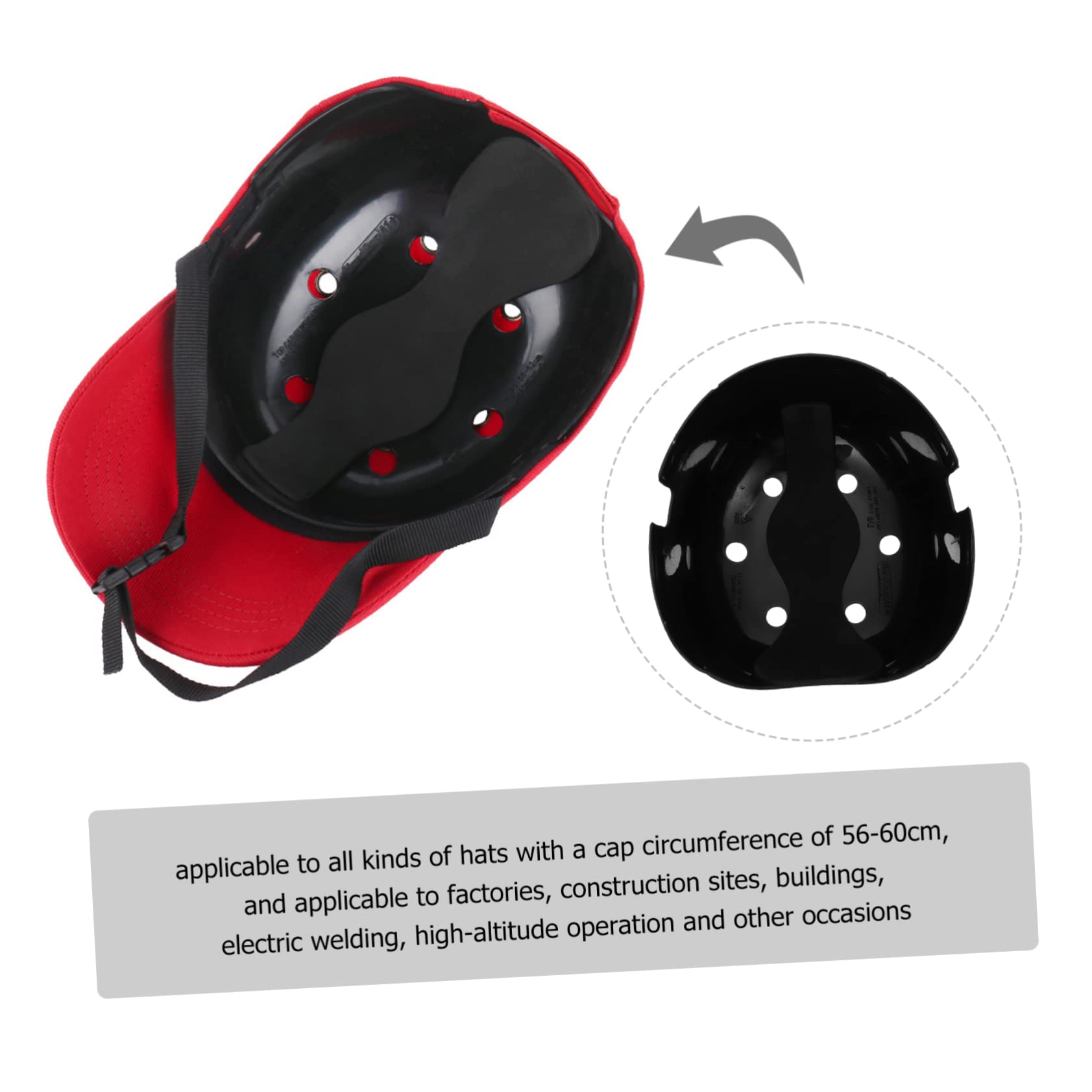 OSALADI 3piezas Casco De Seguridad Transpirable para Obras Protección Anticolisión Diseño Ligero y Acolchado para Trabajos Maquinaria Pesada Unisex