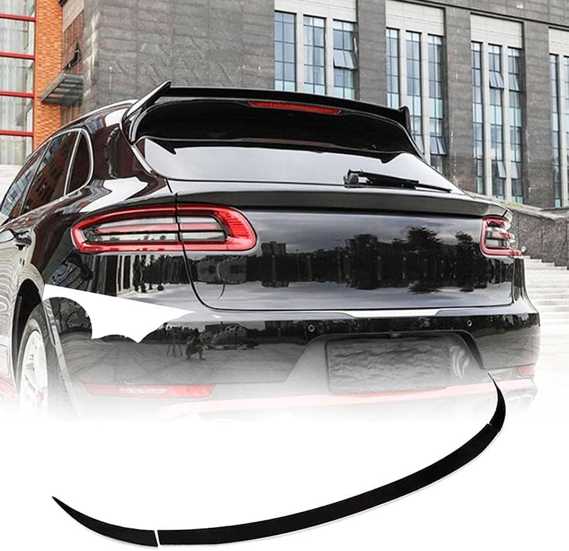 Dryfal Car Rear Boot Spoiler Lip Wing Fit For Porsche Macan Suv 4-Door 2014-2019 Rear Trunk Spoiler Rear Bumper Diffuser Spoiler Rear Trunk Lip Tail Lid