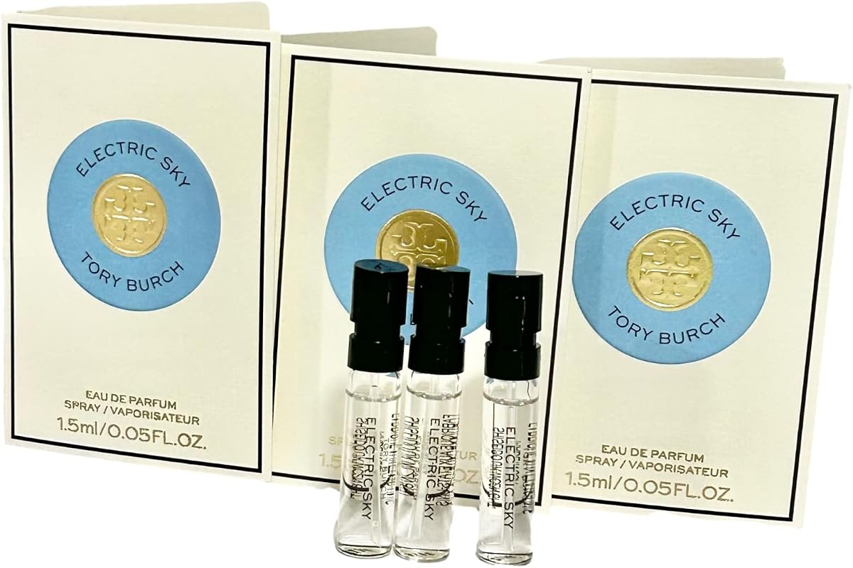 Electric Sky Eau De Parfume Spray de muestra Perfume para mujer 1,5 ml / 0,05 oz (juego de 3)