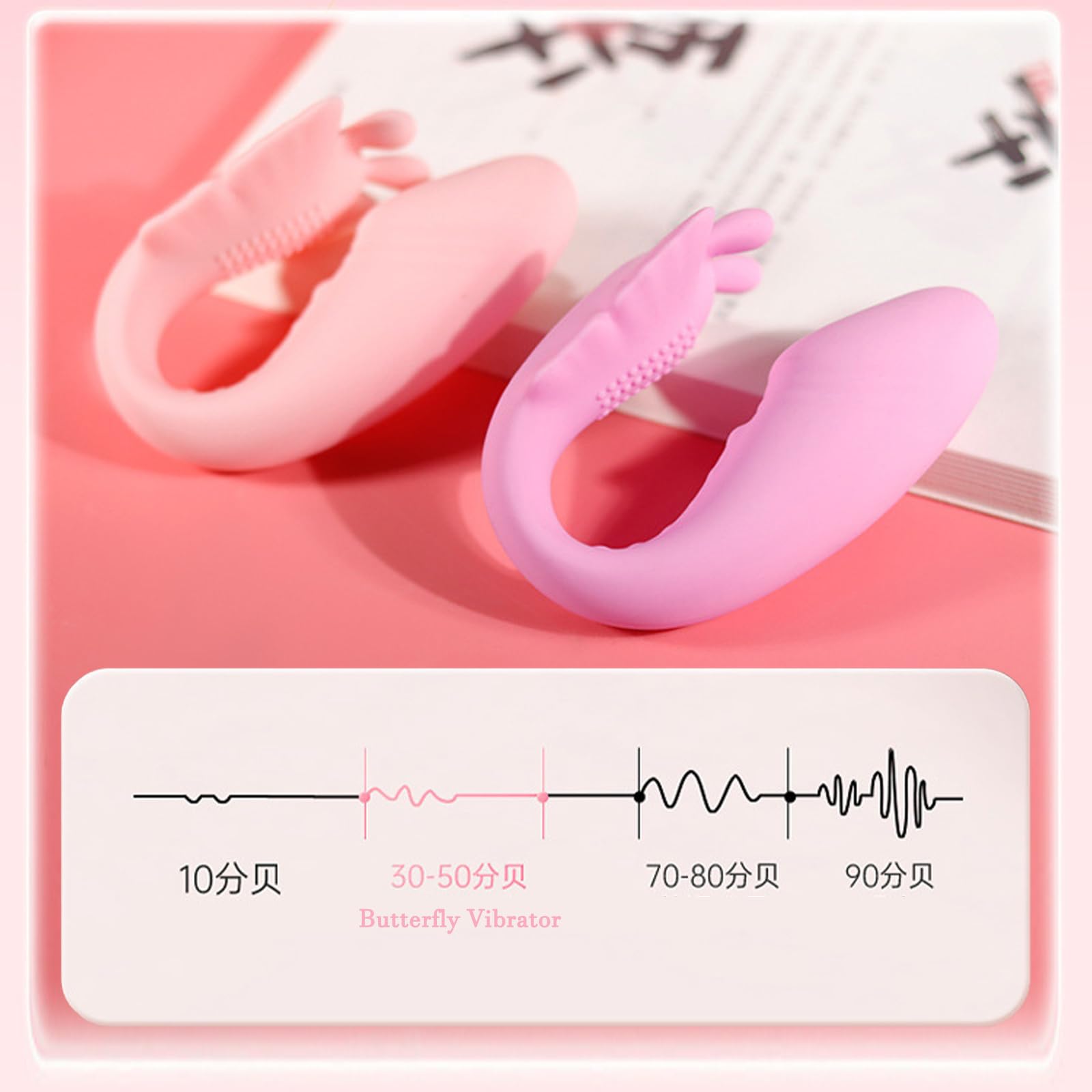 AMAZBEE Giocattolo per adulti per le donne indossabili giocattolo del sesso App Wireless telecomando indossabile Consoladores Farfalla Vibratore Massaggiare il g-Spot (Purple)