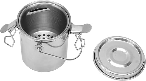 Cubo de limpieza de pinceles para artista, acero inoxidable, a prueba de fugas, práctico, colador, limpiador de pinceles para acuarela, acrílico,