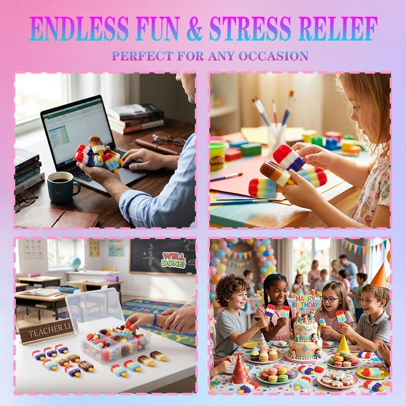 Ice Cream Squishy Fidget Toys 6 Pcs - image 5