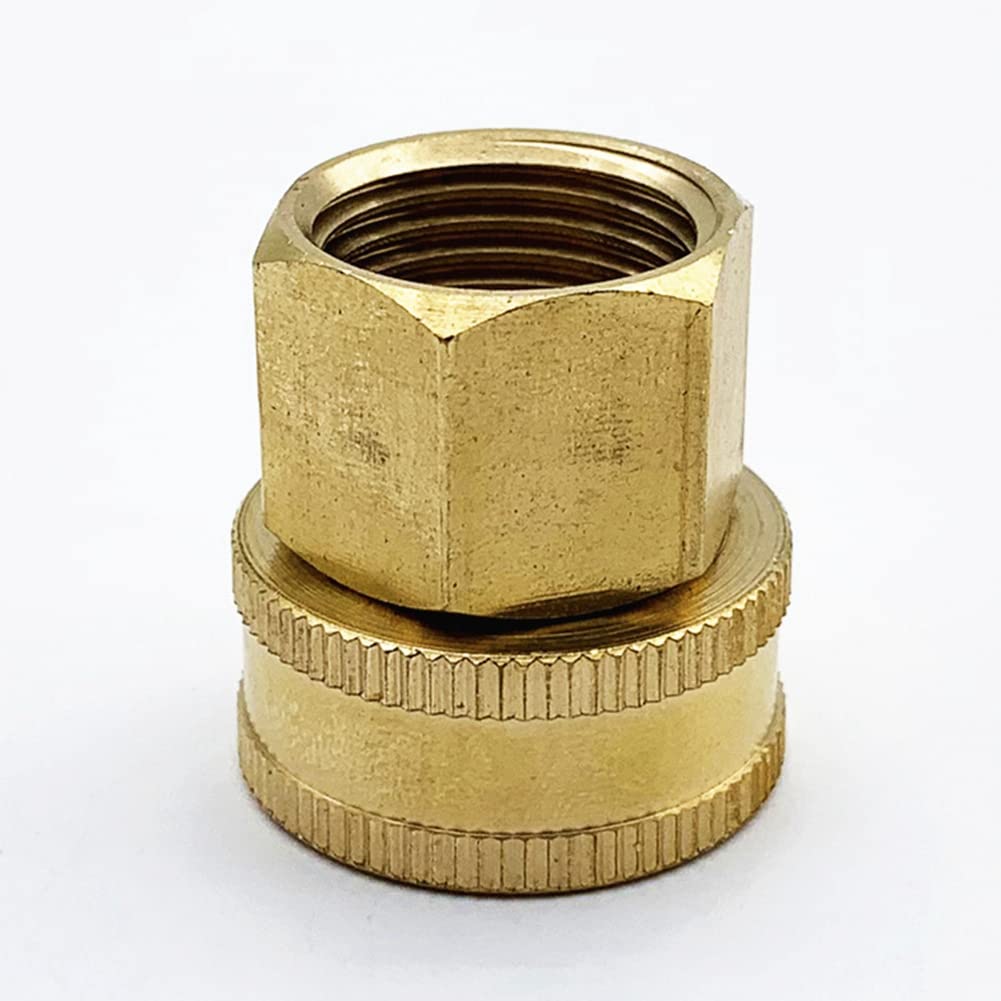 Lisher - Juego de 20 accesorios de manguera de riego con rosca giratoria de 3/4 pulgadas (1/2 pulgadas), adaptador de manguera con junta de goma
