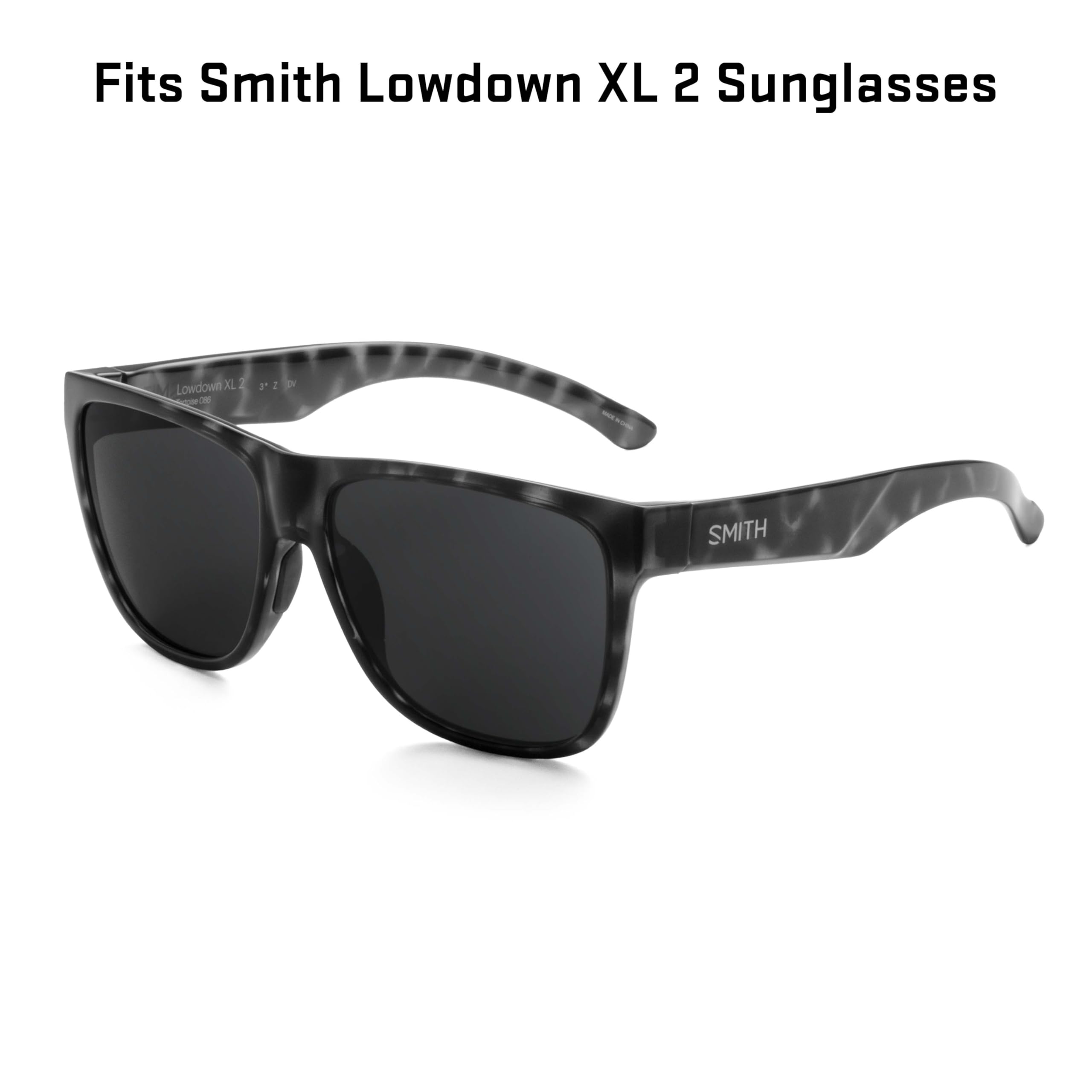 Revant Replacement Lenses Compatible With Smith Lowdown XL 2, Polarized, Elite Black Chrome Mirrored