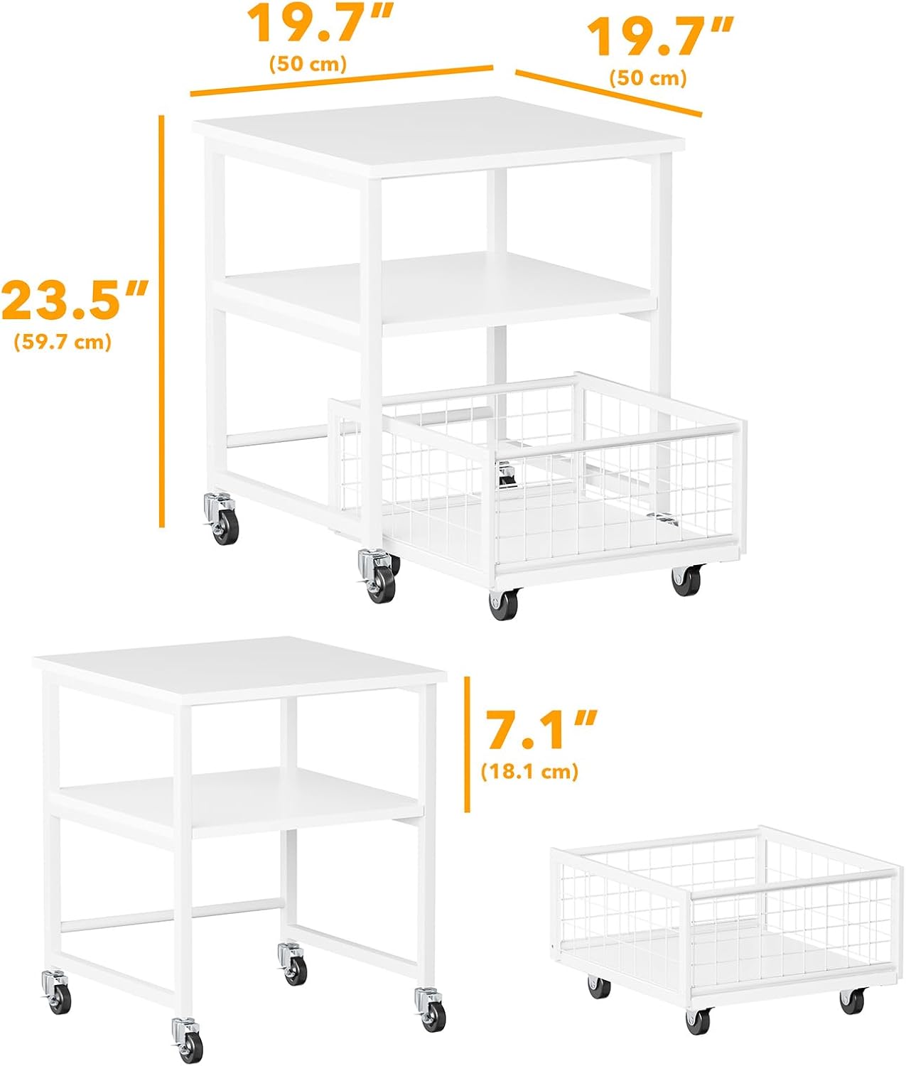 Compact and Versatile SpaceAid Mini Fridge Table