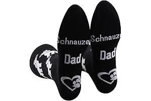2 Pairs Schnauzer Dad Socks: The Paw-fect Gift for Dog-Loving Dads