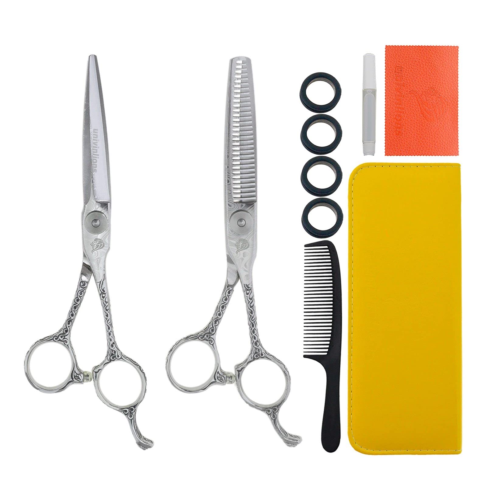 6.0 pollici professionista barbiere parrucchiere forbici kit forbici di taglio capelli set pettine barbiere accessori per lo styling forbici giapponesi celiper per capelli tagliati per Parrucchiere