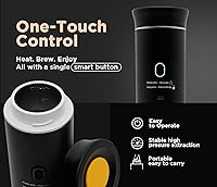 Vista 3 de Cafetera portátil 3 en 1 – Máquina de café espresso eléctrica para viajes – Compatible con café molido, cápsulas NS y DG – Cafetera portátil Negro