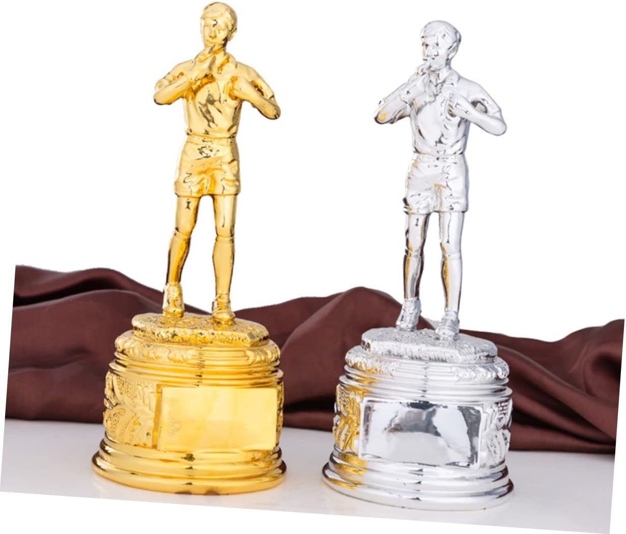 1Pc Golden Resin Football Referee Trophy with Base Durable Award for Schools and Companies for Competitions and Recognition of Efforts