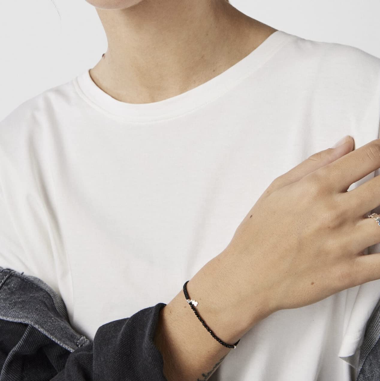 TOUS Damen-Spinell-Armband mit Sterlingsilbermuster, zart und elegant, Farbkollektion