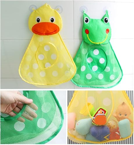 Miniatura 5 de Juguetes de baño para bebés con 1 bolsa organizadora y almacenamiento de juguetes de baño para tina, juego de pesca y juguetes de piscina,