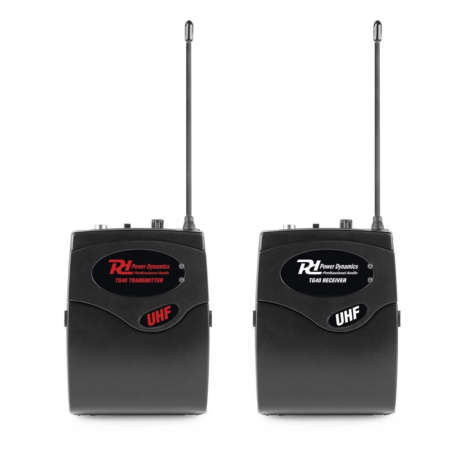 Sistema di tour - Power Dynamics TG40 - Guida turistica con trasmettitore e ricevitore - UHF